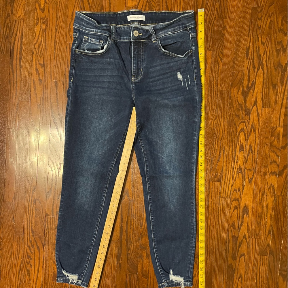Flying Monkey Platinum Skinny Jeans Size 14W